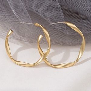 Sterling Silver Gold Hammered Earrings